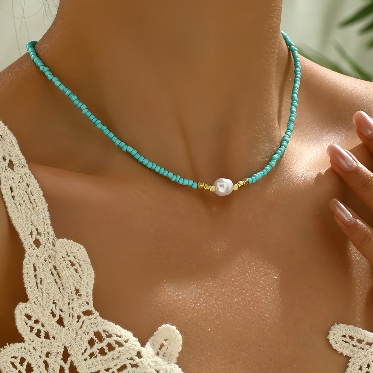 Μινιμαλιστική Κολιέ με Μαργαρίτες