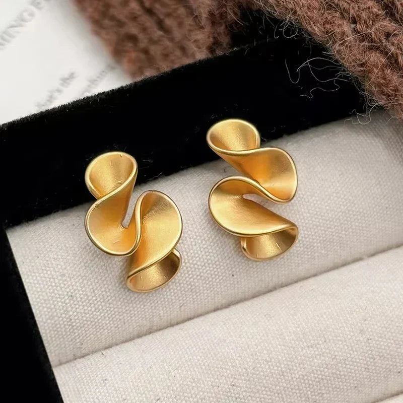 Ασημένια σκουλαρίκια με 18K χρυσό