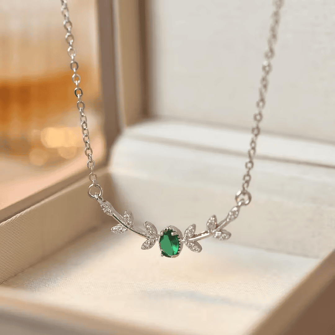 Κολιέ Laurel Bloom Emerald