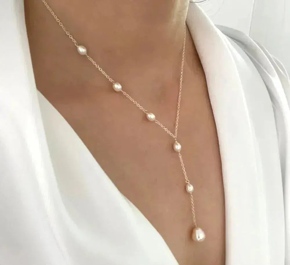 Κολιέ με μενταγιόν και πέρλες Vintage