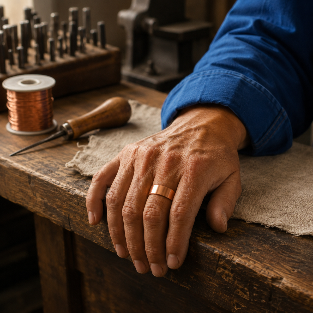 Δαχτυλίδι από Χαλκό Weld di Stella