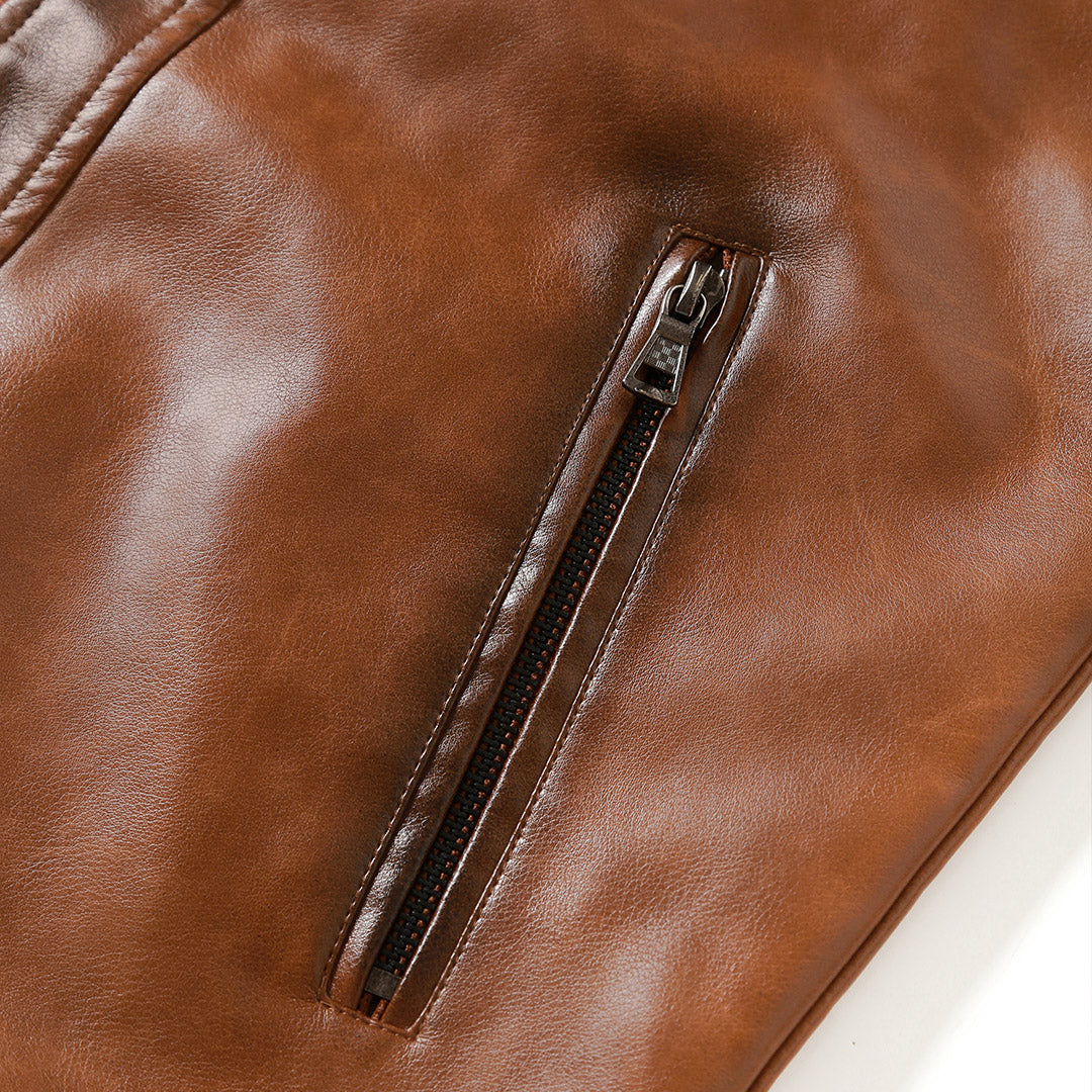 ATHENA MODA | ΔΕΡΜΑΤΙΝΗ ΤΖΑΚΕΤ ΚΡΟΥΙΖΕΡ