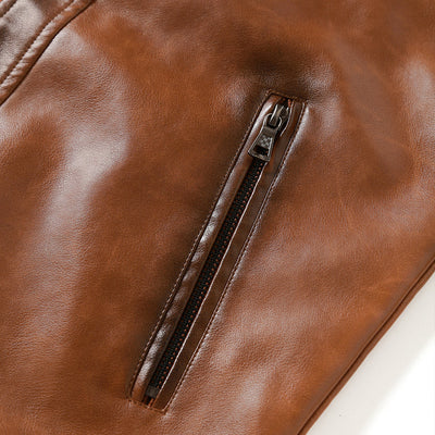 ATHENA MODA | ΔΕΡΜΑΤΙΝΗ ΤΖΑΚΕΤ ΚΡΟΥΙΖΕΡ