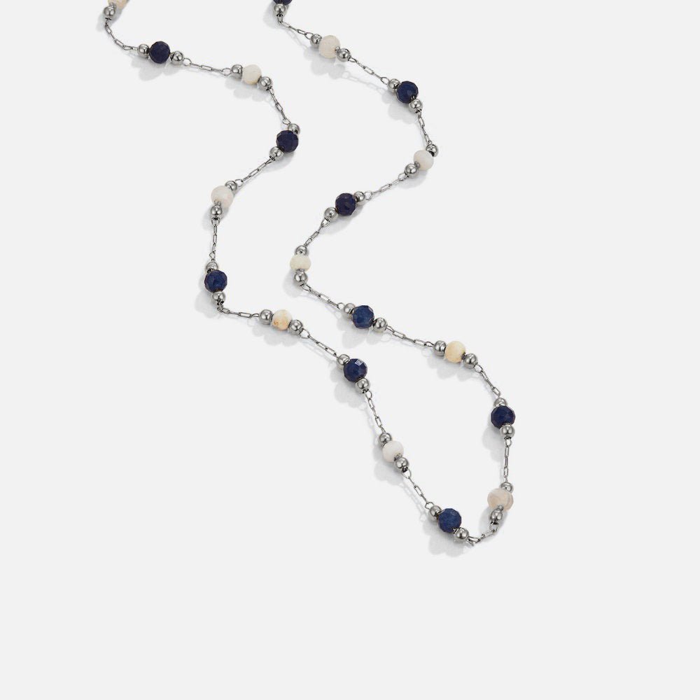 Κολιέ από Πετράδια Silver Lulu Midnight